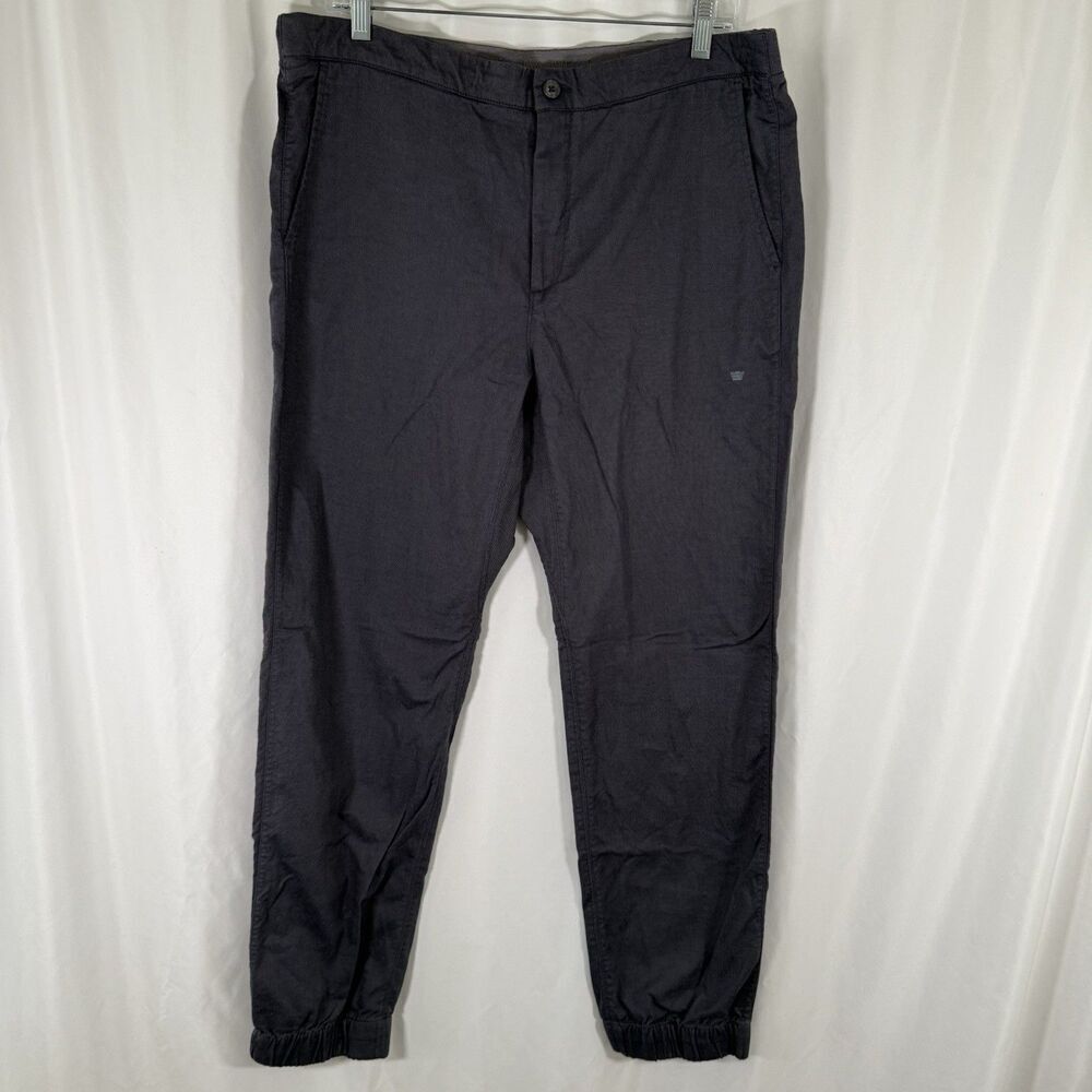 Mack Weldon Joggers Men's XL Grey Drawstring Button Zip Lightweight